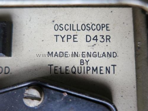 Oscilloscope D43R; Telequipment Ltd.; (ID = 2035762) Equipment