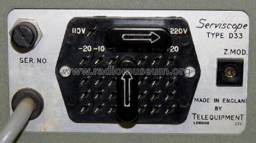 Serviscope D33; Telequipment Ltd.; (ID = 637188) Equipment