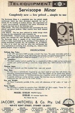 Serviscope Minor; Telequipment Ltd.; (ID = 1145197) Ausrüstung