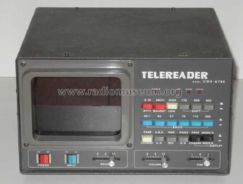 RTTY-CW Decoder CWR-675E; Telereader (ID = 2330836) Amateur-D