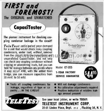 CapaciTester CT355; TeleTest Instrument (ID = 2014552) Equipment