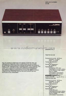 15 Watt Solid State Stereo Hi-Fi Amplifier GA-202; Teleton Gruppe (ID = 1689745) Verst/Mix