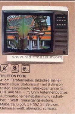 PC 16; Teleton Gruppe (ID = 1763589) Television