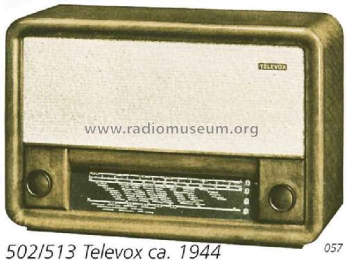 513; Televox Marke der (ID = 711659) Radio