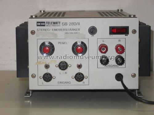 Stereo-Endverstärker SB 280II; Klein & Hummel; (ID = 2357588) Ampl/Mixer