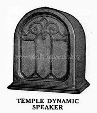 Dynamic Speaker Model 2; Temple Radio Ltd. (ID = 2700691) Speaker-P