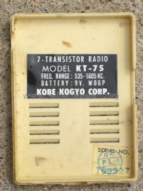 7 Transistor KT-75; TEN brand, Kobe (ID = 2284097) Radio