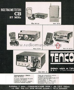 CB Transceiver OF 670 M; Tenko HK Ltd., (ID = 2747360) Citizen