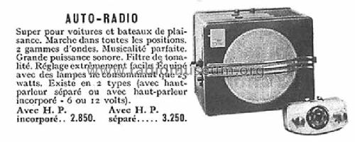 Auto-Radio ; Ténor, Compagnie (ID = 1673098) Autoradio