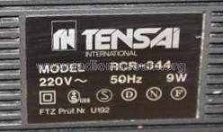 2 Way Speaker/4 Band Radio Cassette Recorder RCR-344; Tensai brand (ID = 1849830) Radio