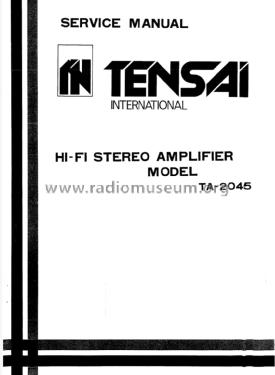 Stereo Amplifier TA-2045; Tensai brand (ID = 1849051) Verst/Mix