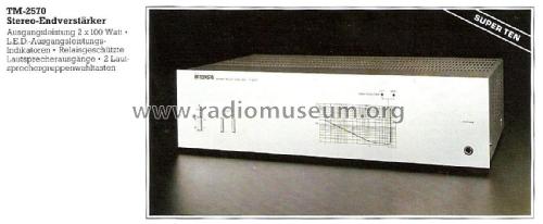 Super Ten - Stereo Power Amplifier TM-2570; Tensai brand (ID = 2528480) Ampl/Mixer