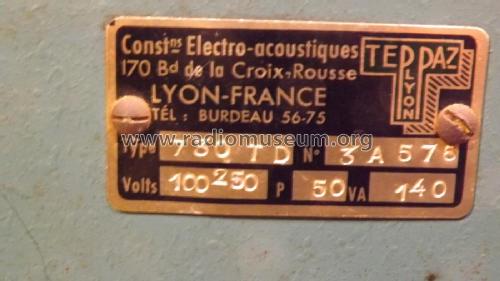 Amplificateur 730TD Ch= Eco 60; Teppaz; Lyon (ID = 3003680) Ampl/Mixer
