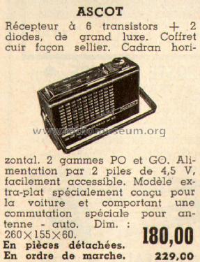 Ascot 1; Teral; Paris (ID = 531485) Radio
