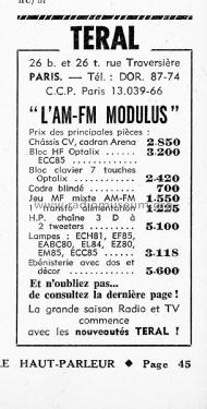 Modulus ; Teral; Paris (ID = 2711251) Radio