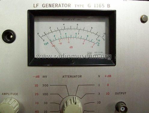 LF Generator - Generatore di bassa frequenza G-1165 B; TES - Tecnica (ID = 2150820) Equipment