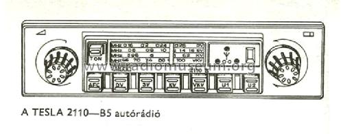 Car Radio 2110-B5; Tesla; Praha, (ID = 704517) Autoradio