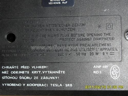 SKR701 ANP489 OIRT; Tesla; Praha, (ID = 945093) Radio