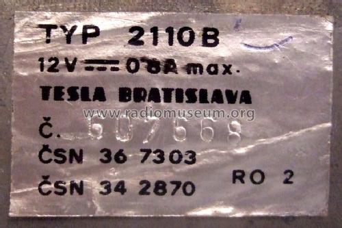 2110 B-2; Tesla; Praha, (ID = 1297876) Car Radio