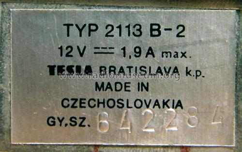 Car Radio 2113 B-2; Tesla; Praha, (ID = 1771100) Car Radio