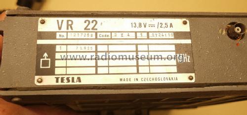 Kfz-Radio-Station VR22; Tesla; Praha, (ID = 1705006) Commercial TRX