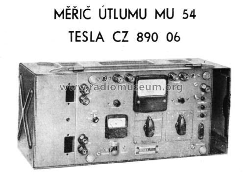Měřič útlumu - Attenuation Meter MU54 - CZ89006; Tesla; Praha, (ID = 3033790) Ausrüstung