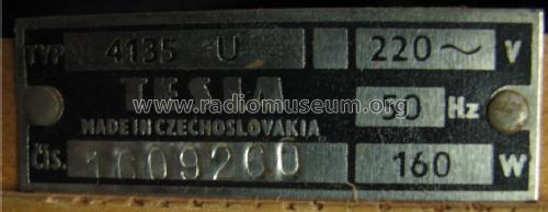Orava 135 4135U; Tesla; Praha, (ID = 1383270) Television