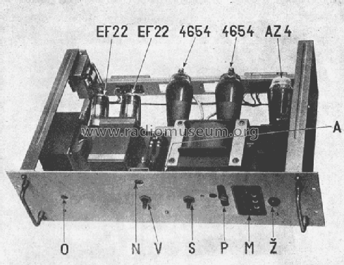 Panelový zesilovač 25W - Panel Amplifier 25W 511801; Tesla; Praha, (ID = 2470119) Verst/Mix