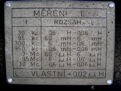 Q Meter BM211A; Tesla; Praha, (ID = 2647021) Ausrüstung