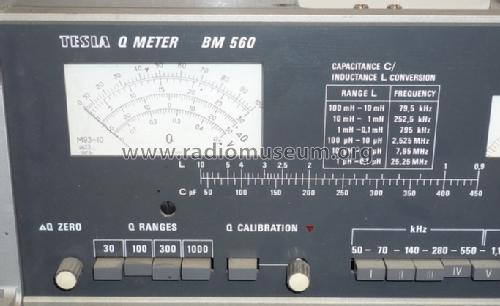 Q-Meter Gütefaktormesser BM560; Tesla; Praha, (ID = 1125331) Equipment