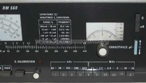 Q-Meter Gütefaktormesser BM560; Tesla; Praha, (ID = 1374490) Equipment