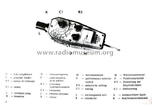 Grid-Dip Meter BM342A; Tesla; Praha, (ID = 1591856) Ausrüstung