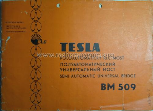 Semi-automatic universal bridge BM509; Tesla; Praha, (ID = 1982564) Equipment