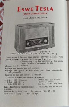 Variace 627A; Tesla; Praha, (ID = 3257497) Radio