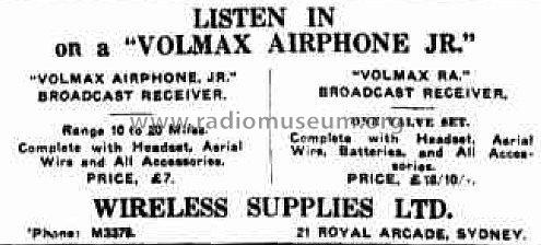 Volmax RA ; Wireless Shop, The, (ID = 1844573) Radio