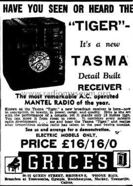 Tasma Tiger 345; Thom & Smith Pty. (ID = 2331011) Radio
