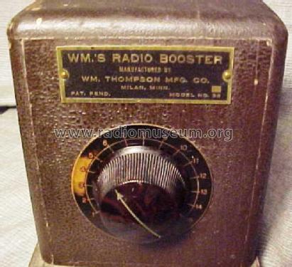 Radio Booster ; Thompson, William ; (ID = 722223) Diverses