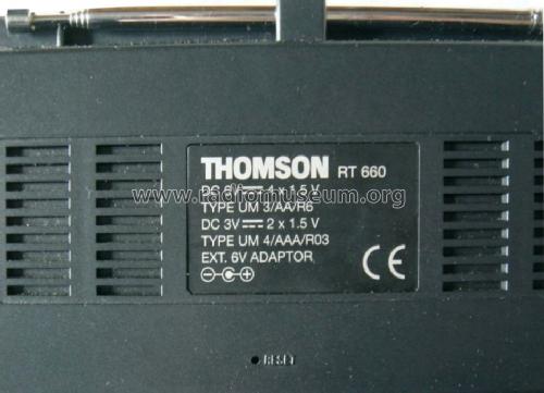 Worldband Synthesized Recevier RT-660; Thomson marque, (ID = 1245663) Radio