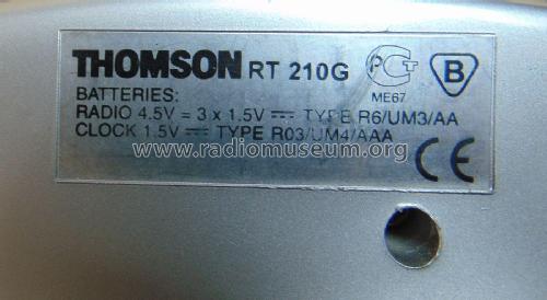 RT-210G; Thomson marque, (ID = 2726520) Radio