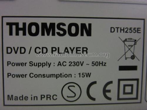 Scenium DVD/CD-Player DTH255E; Thomson marque, (ID = 2325532) R-Player