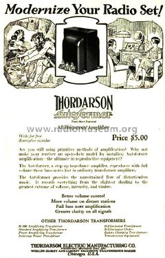 Autoformer ; Thordarson Electric (ID = 1385866) Radio part