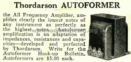 Autoformer ; Thordarson Electric (ID = 763962) Radio part