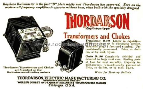 B-Eliminator ; Thordarson Electric (ID = 1416381) Power-S