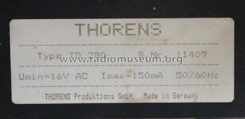 TD280; Thorens; Lahr (ID = 1984621) Reg-Riprod