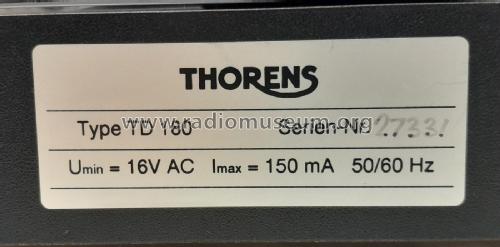 TD180; Thorens; Lahr (ID = 3019801) Sonido-V
