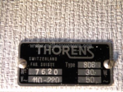 Electrophone Valise 806 Ch= Thorens CB14; Thorens SA; St. (ID = 1491777) R-Player