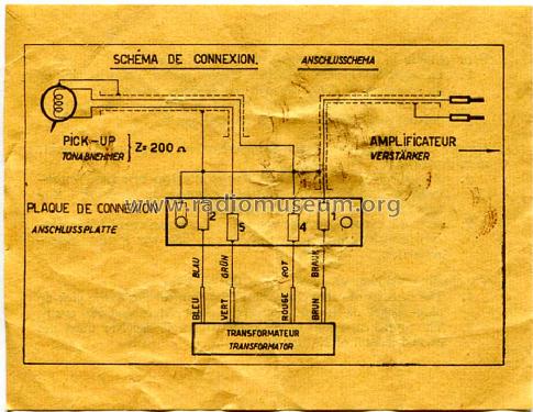 Pick-up Electrodynamique Fugue ; Thorens SA; St. (ID = 1552251) Micrófono/PU