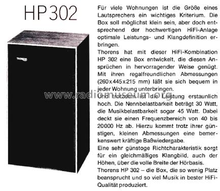 HP302; Thorens SA; St. (ID = 2700211) Altavoz-Au