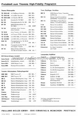 TD125 - Tonarm TP25; Thorens SA; St. (ID = 1598467) Enrég.-R