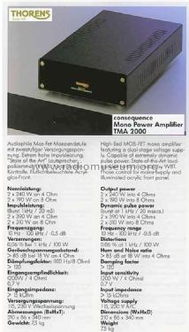 TMA2000; Thorens SA; St. (ID = 668738) Ampl/Mixer